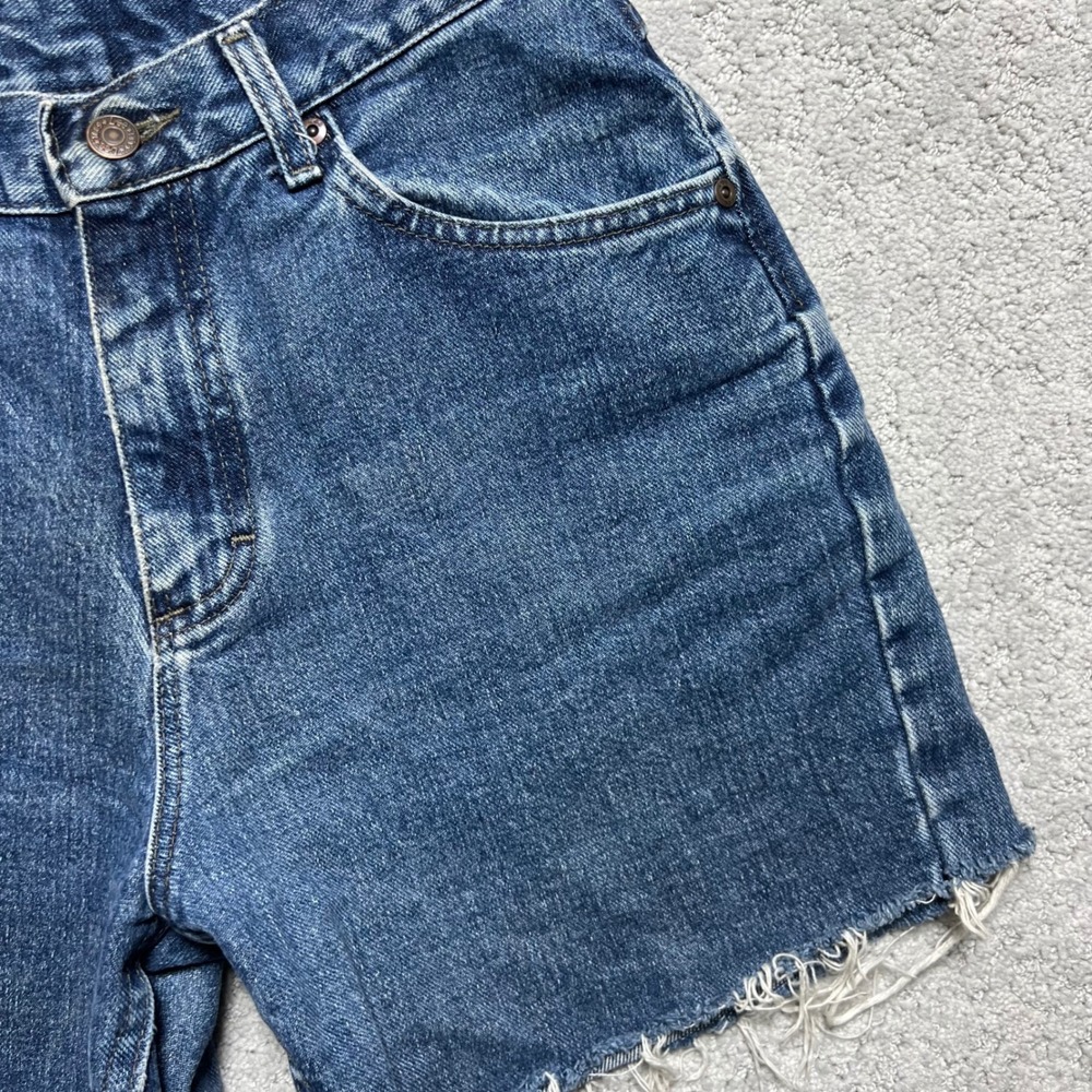 Lee Blue Denim Cutoff Jean Shorts - Picture 5 of 14